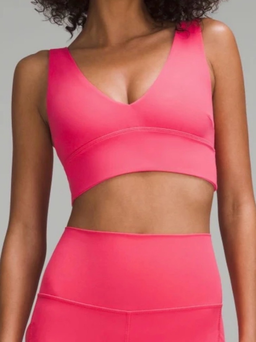 lululemon athletica Glaze Pink V-Neck Sports Bra